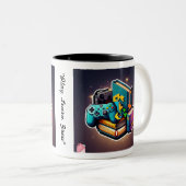 教育、従事、接待 ツートーンマグカップ (正面右)