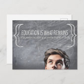 「教育」感動的引用文 ポストカード (正面/裏面)