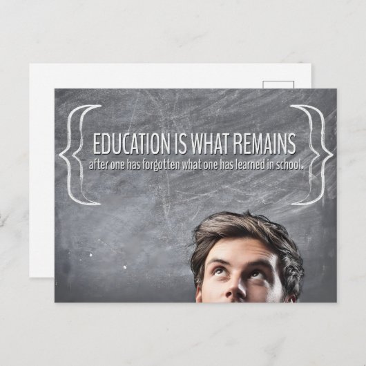 「教育」感動的引用文 ポストカード (正面/裏面)