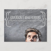 「教育」感動的引用文 ポストカード (正面)