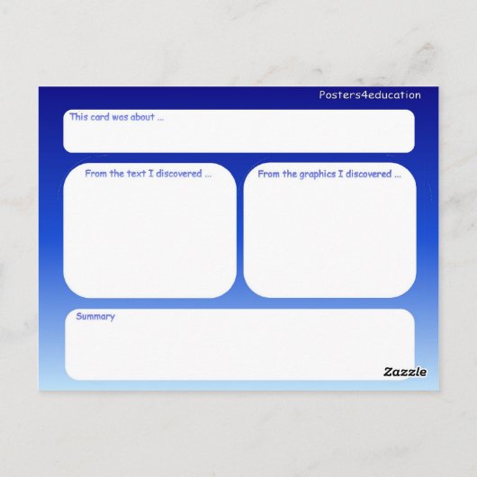 教育、数学記号 ポストカード (裏面)