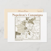 教育、歴史、ナポレオン、中央ヨーロッパ1815 ポストカード (正面/裏面)