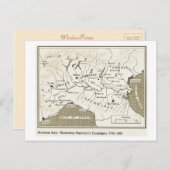 教育、歴史、ナポレオン、北イタリア1796- ポストカード (正面/裏面)