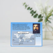 教育、歴史、フェルディナンド・マゼラン航海 ポストカード (スタンド正面)