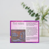 教育、移民、バイキング ポストカード (スタンド正面)