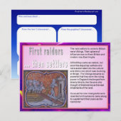 教育、移民、バイキング ポストカード (正面/裏面)