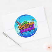 教育：重要でありながらおもしろい ラウンドシール (封筒)