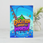 教育：重要でありながらおもしろい 招待状 (スタンド正面)