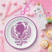 「教育AF」タワークチームマゼンタフォーシレーションパーティー ペーパープレート (パーティー)