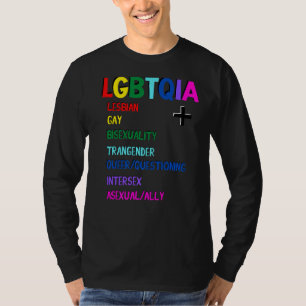 教育Lgbtq+文字の意味と広がり Tシャツ