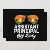 教頭 勤務最終日 学年度終了 招待状 (正面/裏面)