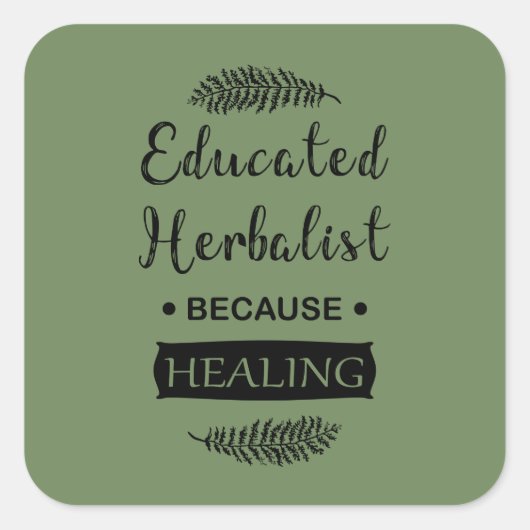 教養ある本草学者の自然医学 スクエアシール (正面)