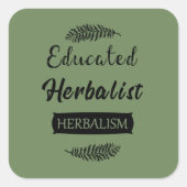 教養ある本草学者の自然医学 スクエアシール (正面)