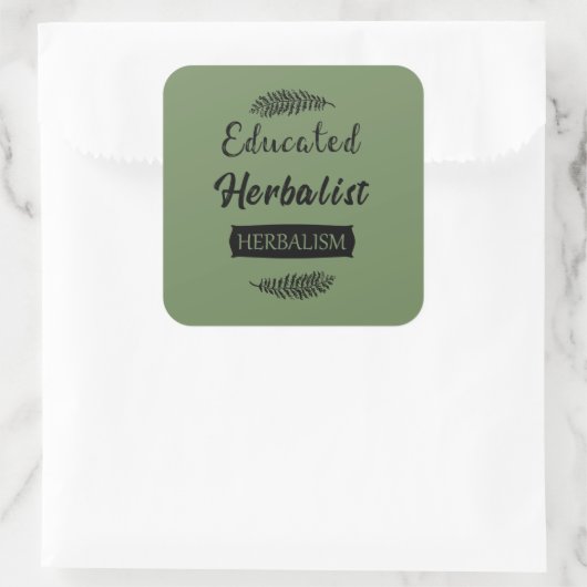 教養ある本草学者の自然医学 スクエアシール (バッグ)