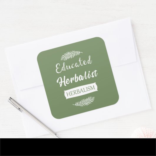 教養ある本草学者の自然医学 スクエアシール (封筒)