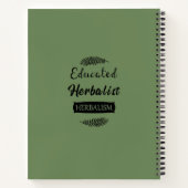 教養ある本草学者の自然医学 ノートブック (裏面)