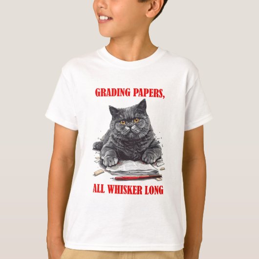教養ある猫 Tシャツ (正面)
