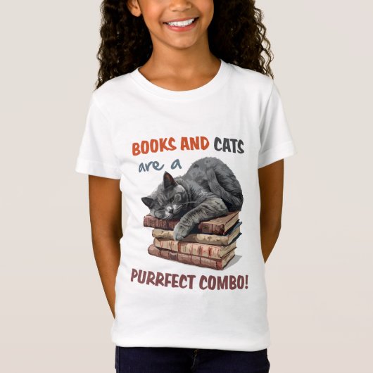 教養ある猫 Tシャツ (正面)