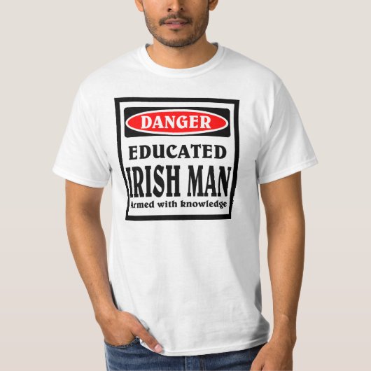 教養のあるアイルランド人男性 Tシャツ (正面)