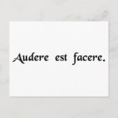 敢えてすることはしますあります ポストカード (正面)