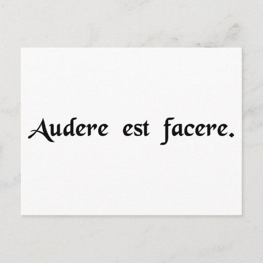 敢えてすることはしますあります ポストカード (正面)