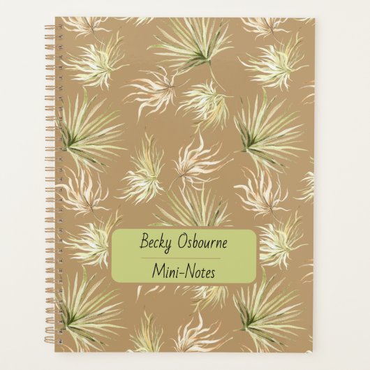 散らかったパーム三色 プランナー手帳 (正面)