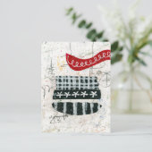 散らかった日曜日のはがき ポストカード (スタンド正面)