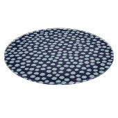 散らかった水玉模様、トレンディーインクのパターン。 カッティングボード (角)