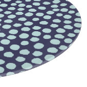 散らかった水玉模様、トレンディーインクのパターン。 カッティングボード (角)