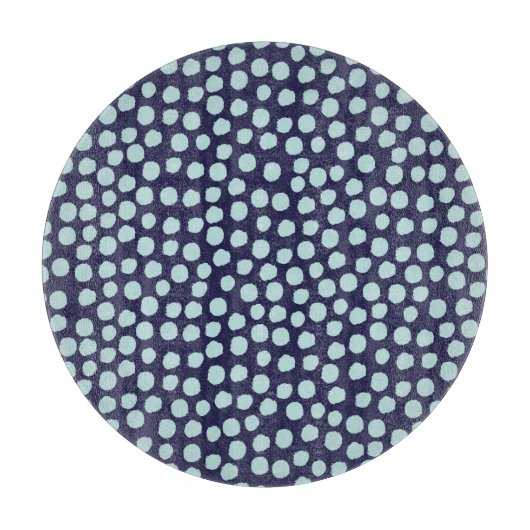 散らかった水玉模様、トレンディーインクのパターン。 カッティングボード (正面)