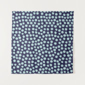 散らかった水玉模様、トレンディーインクのパターン。 タペストリー (正面(横))