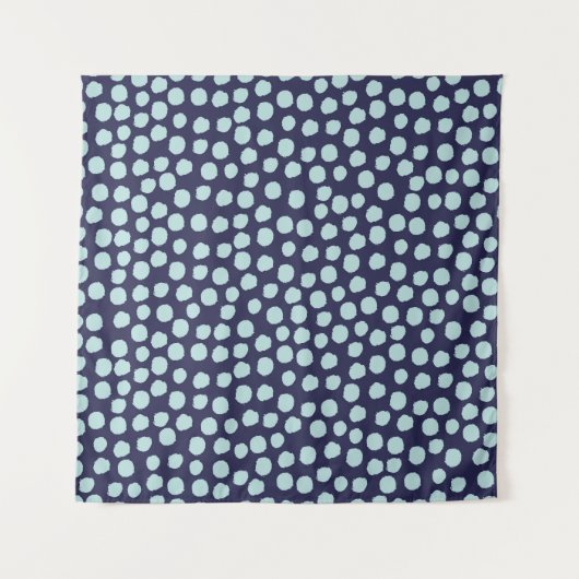 散らかった水玉模様、トレンディーインクのパターン。 タペストリー (正面)