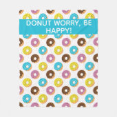 散らかった物で困る フリースブランケット (正面)