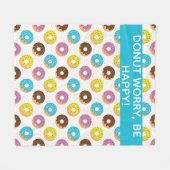 散らかった物で困る フリースブランケット (正面(横))