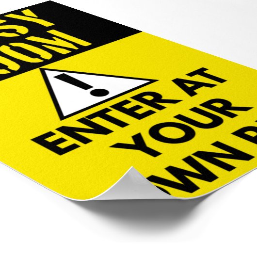 散らかった部屋 ポスター (角)