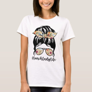 散らかった髪結いめがね、ランチレディーライフ Tシャツ
