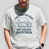 散らかってる私の物を片付けたい 猫の面白グッズ Tシャツ