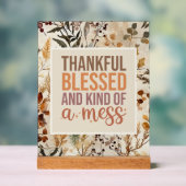 散らかっ賛美てお客様を感動させる準備ができて! アクリルサイン (ニュートラル)