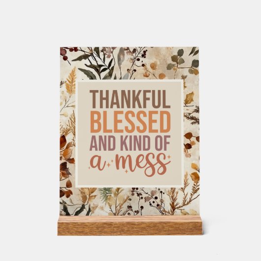 散らかっ賛美てお客様を感動させる準備ができて! アクリルサイン (正面)