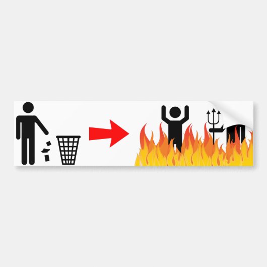 散らかるバンパーステッカー無し バンパーステッカー (正面)