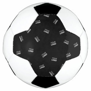 散らばったパターン どんなロゴやアップロード画像にも対応 サッカーボール
