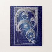 散らばったフィボナッチの円 ジグソーパズル (縦)