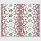 散らばった箱の名前パーソナライズされたクリスマス ラッピングペーパー (フラット)