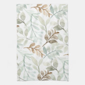 散りゆく葉 キッチンタオル (縦)