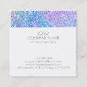 散カラフルフェイク散 スクエア名刺 (裏面)