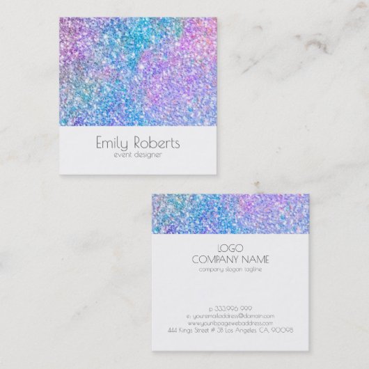 散カラフルフェイク散 スクエア名刺 (正面/裏面)