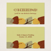 散モダン葉秋のバーチケット (正面&裏面)