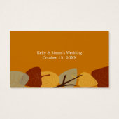 散モダン葉秋のバーチケット (裏面)