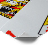 散乱したポーカーカードのデッキ ポスター (角)