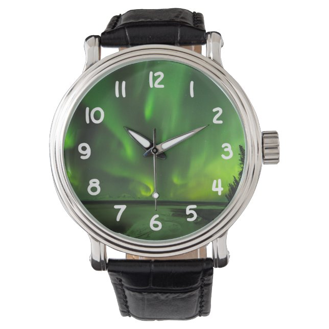散乱オーロラ 腕時計 (正面)